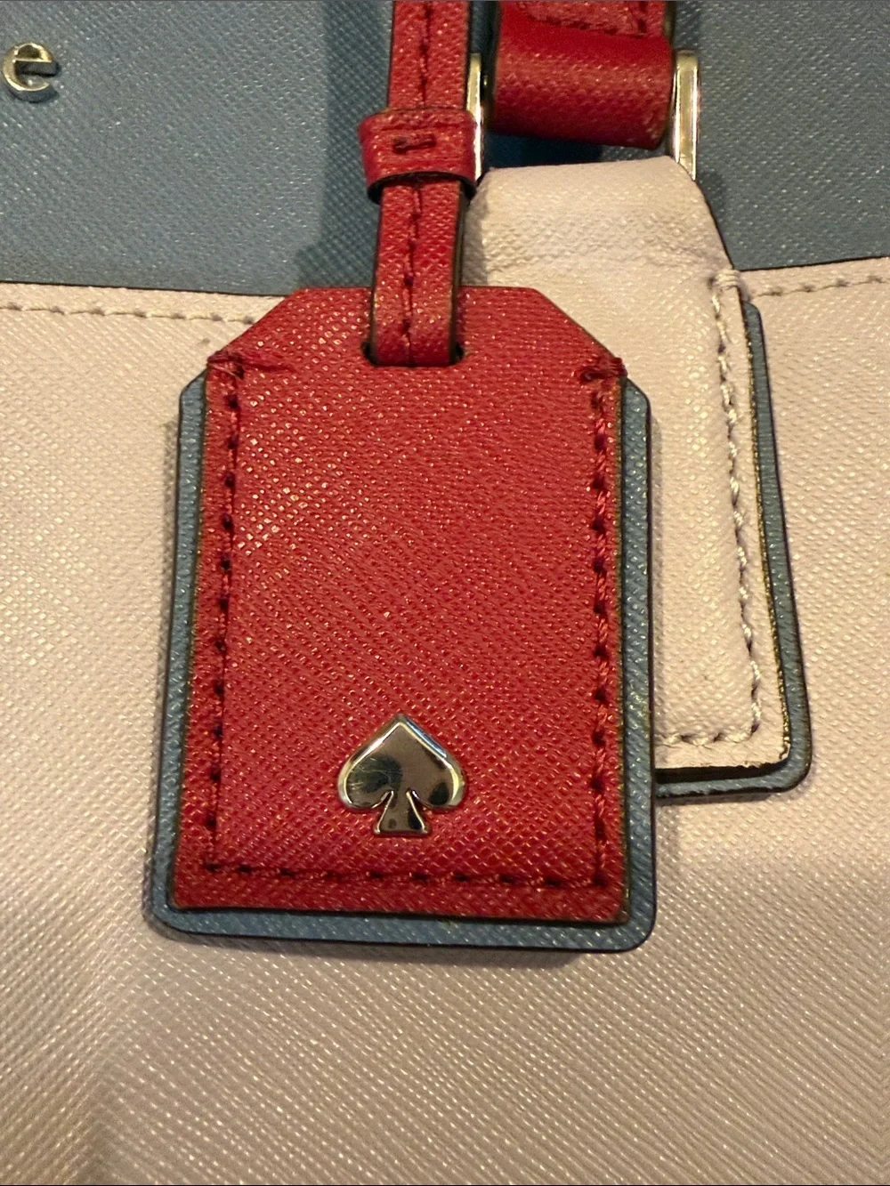 kate spade Women’s Purple, Blue & Red Leather Colorblock Tote with Tag